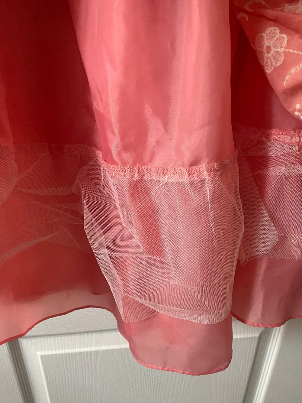 Cottage Core Gorgeous Cotton Floral Lace SLNY Fit & Flare Fairy Feminine Dress - Picture 4 of 11